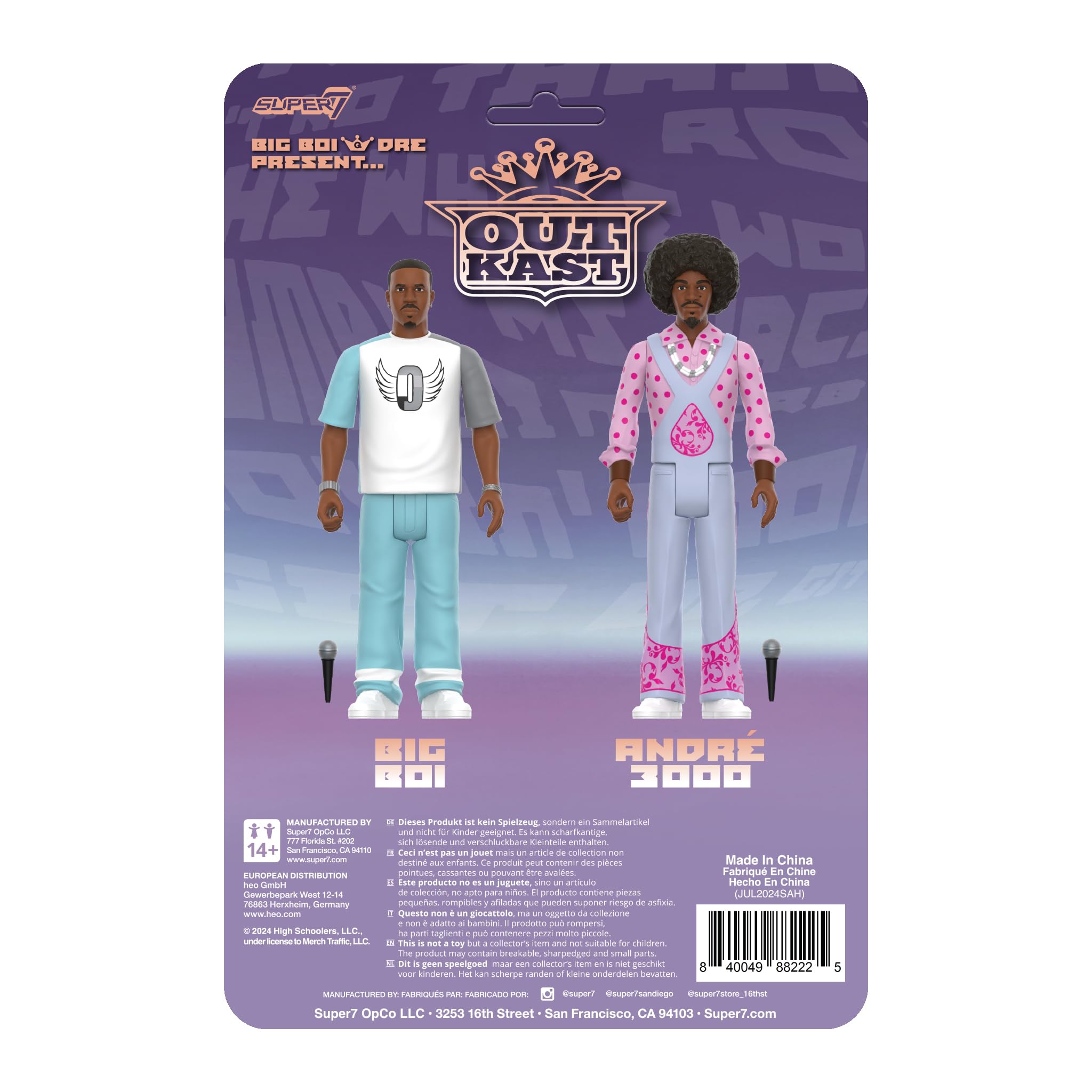 Amazon.com: Super7 Outkast Big Boi & Dre Present Reaction Figures